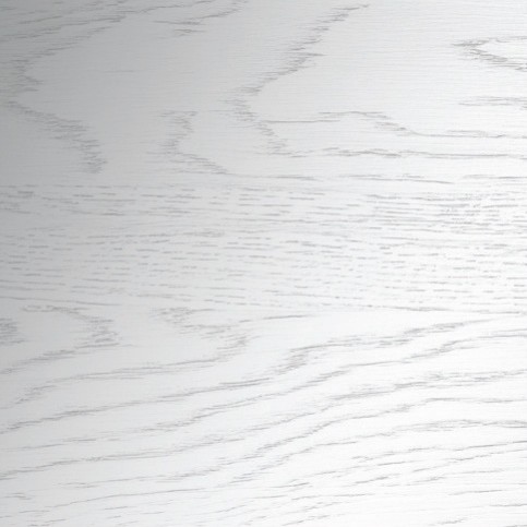 Close view of the white finish of The Kedleston, with the timber grain showing through